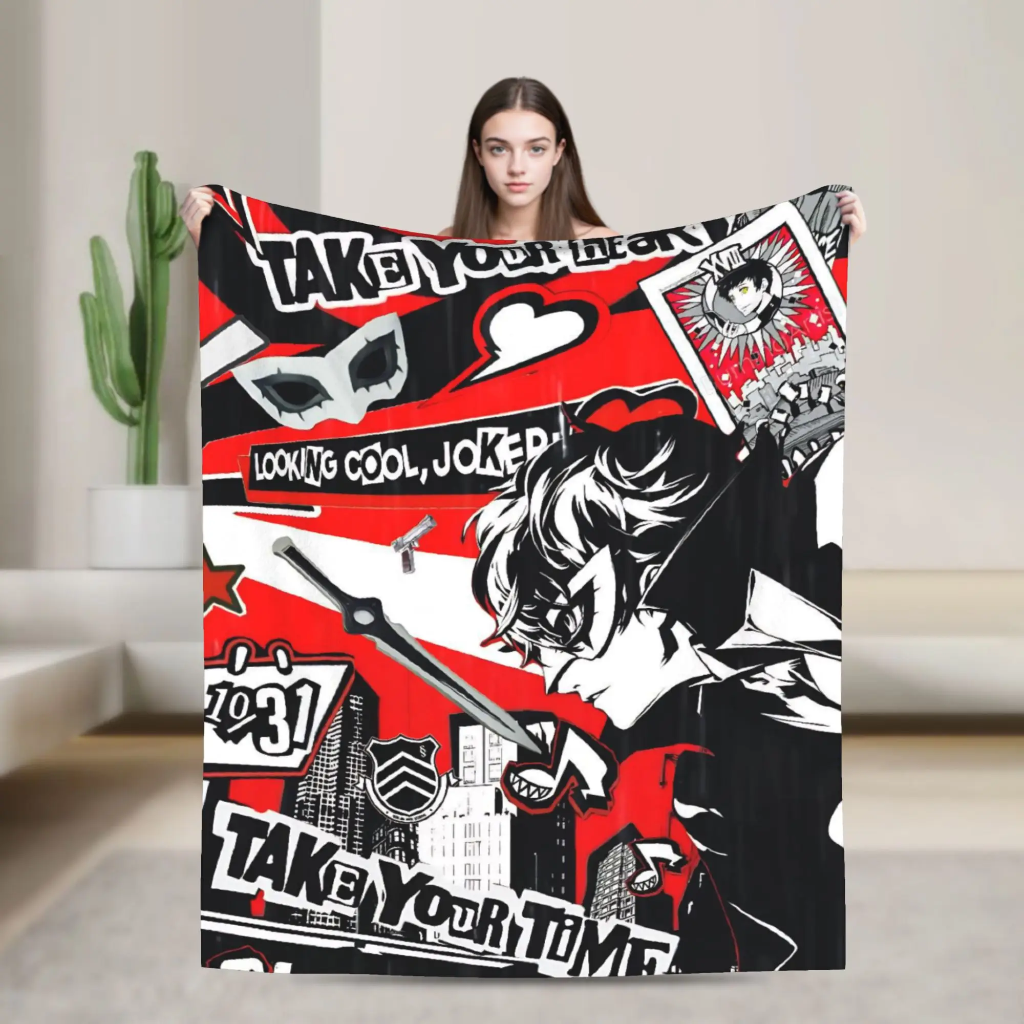 Anime P-Persona 5 Flannel Blanket Soft Warm Bedding Throws for Outdoor Travel Street Trend Bedspread Sofa Bed Cover
Anime P-Persona 5 Flannel Blanket Soft Warm Bedding Throws for Outdoor Travel Street Trend Bedspread Sofa Bed Cover