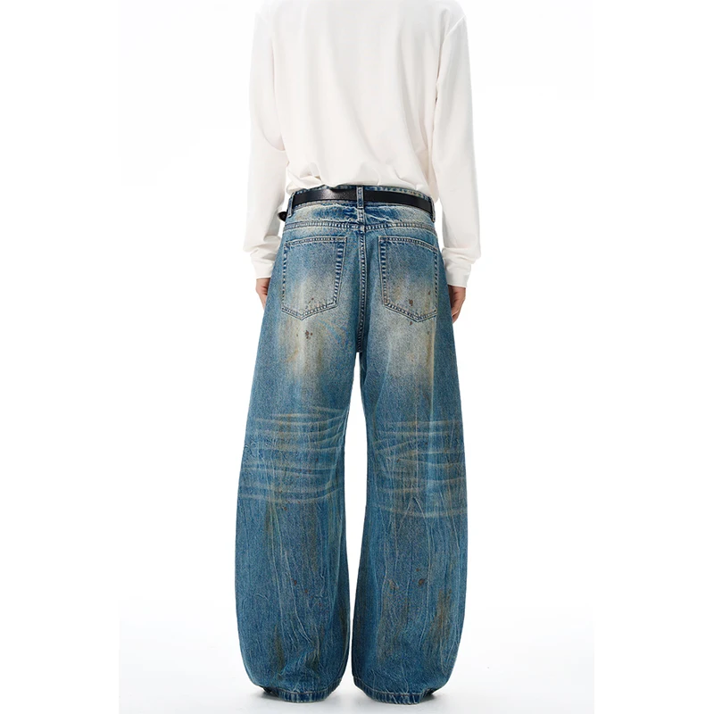 2025 autumn American retro washed splashed ink print nostalgic jeans men's fashionable loose curved knife cut pants
2025 autumn American retro washed splashed ink print nostalgic jeans men's fashionable loose curved knife cut pants