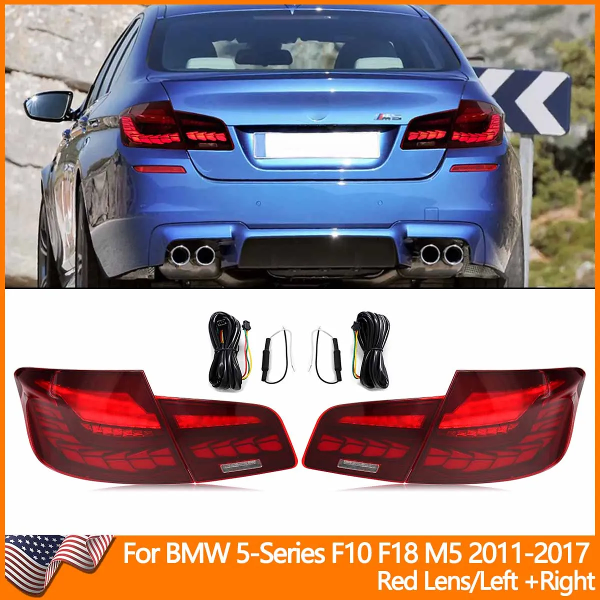 Brake Lamp For BMW 5 Series F10 LED GTS Tail Lights F18 M5 528i 550i 535d 535i 2011-2016 M5 LED Tail Light Assembly
Brake Lamp For BMW 5 Series F10 LED GTS Tail Lights F18 M5 528i 550i 535d 535i 2011-2016 M5 LED Tail Light Assembly
