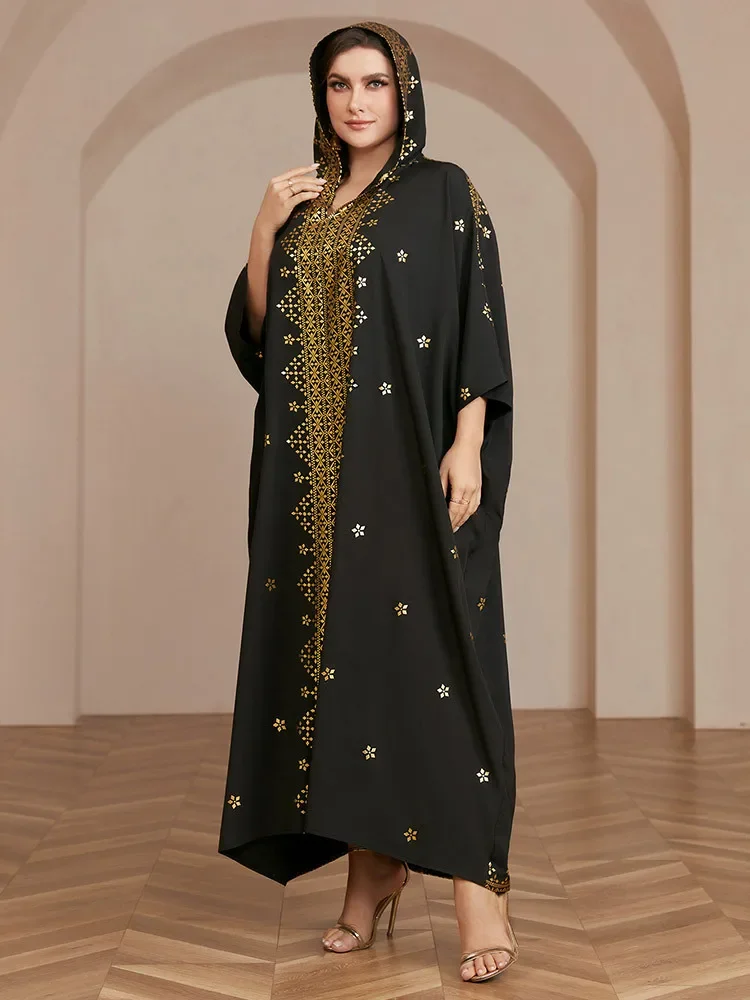 Ramadan Hooded Abaya for Women Muslim Loose Party Dress Eid Mubarak Jalabiya Djellaba Marocain Kaftan Turkey Dubai Robe Vestidos
Ramadan Hooded Abaya for Women Muslim Loose Party Dress Eid Mubarak Jalabiya Djellaba Marocain Kaftan Turkey Dubai Robe Vestidos