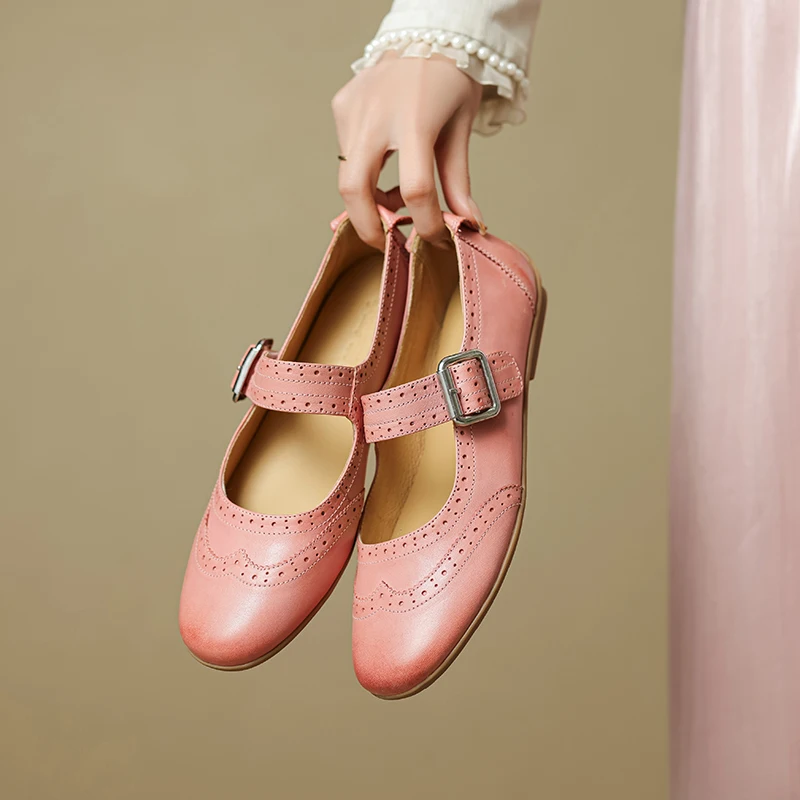 2025 Flats Pumps Genuine Leather Shoes Buckles Loafer Round Toe Shoes Women Mary Janes Comfort Spring Summer Casual Shoes Flats
2025 Flats Pumps Genuine Leather Shoes Buckles Loafer Round Toe Shoes Women Mary Janes Comfort Spring Summer Casual Shoes Flats