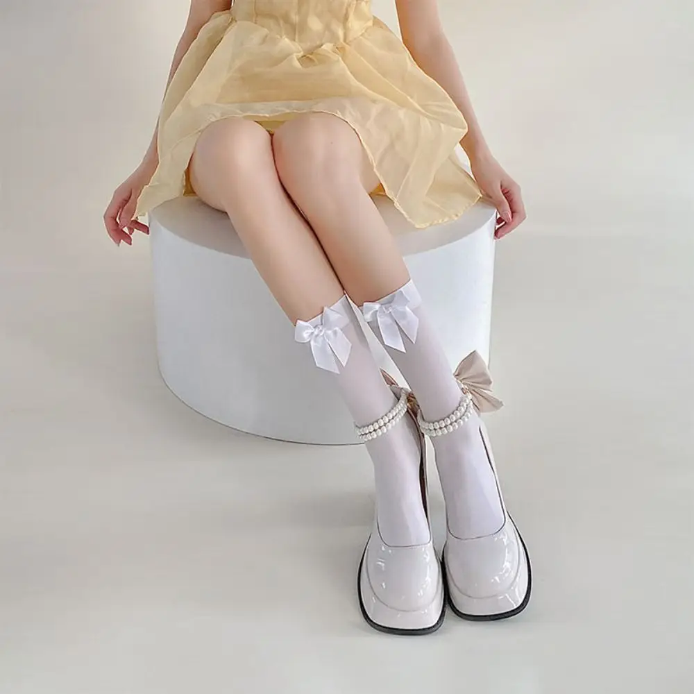 4Pairs Cute Comfortable Bowknot Lolita Socks Y2k Candy Color Mid-Tube Socks Korean Style Sweet Summer Thin Stockings Women
4Pairs Cute Comfortable Bowknot Lolita Socks Y2k Candy Color Mid-Tube Socks Korean Style Sweet Summer Thin Stockings Women