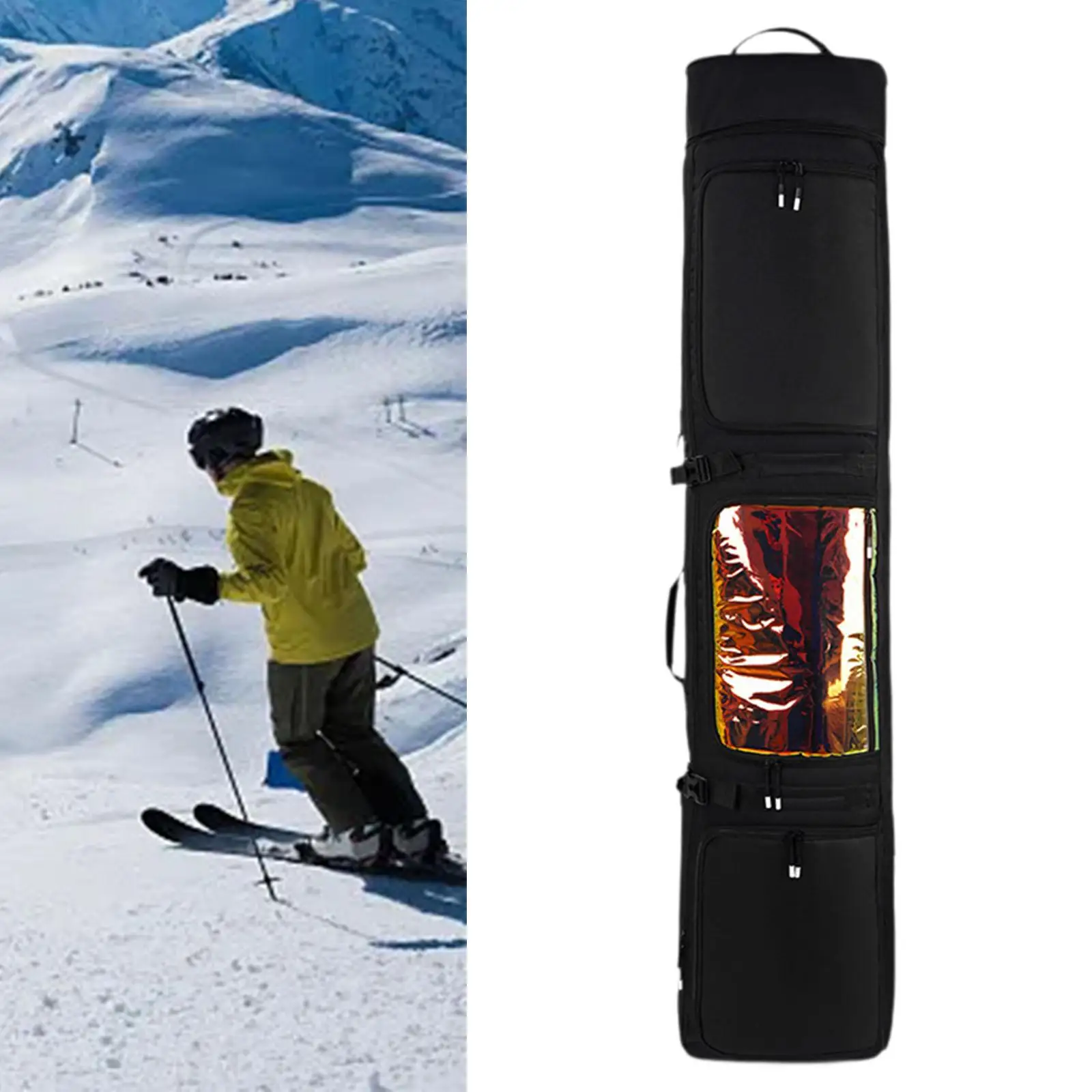 Snowboard Bag, Ski Bag, Wheeled for Air Travel for Adults Snowboard Backpack Ski Gear Bag for Skiing Snowboarding Outdoor
Snowboard Bag, Ski Bag, Wheeled for Air Travel for Adults Snowboard Backpack Ski Gear Bag for Skiing Snowboarding Outdoor