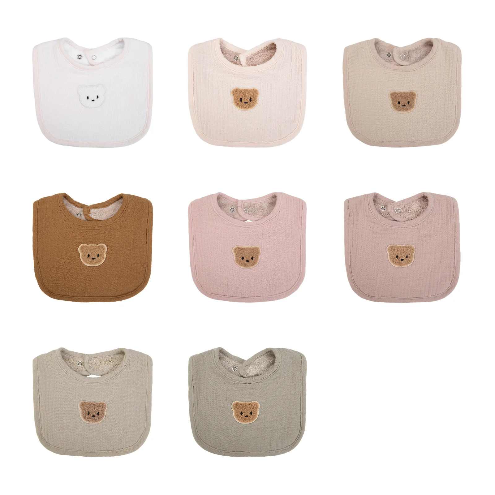 Baby 8-piece cotton and velvet bib set (WW942/WW945/WW947/WW948/WW9415/WW9431/WW9444/WW9453)
Baby 8-piece cotton and velvet bib set (WW942/WW945/WW947/WW948/WW9415/WW9431/WW9444/WW9453)