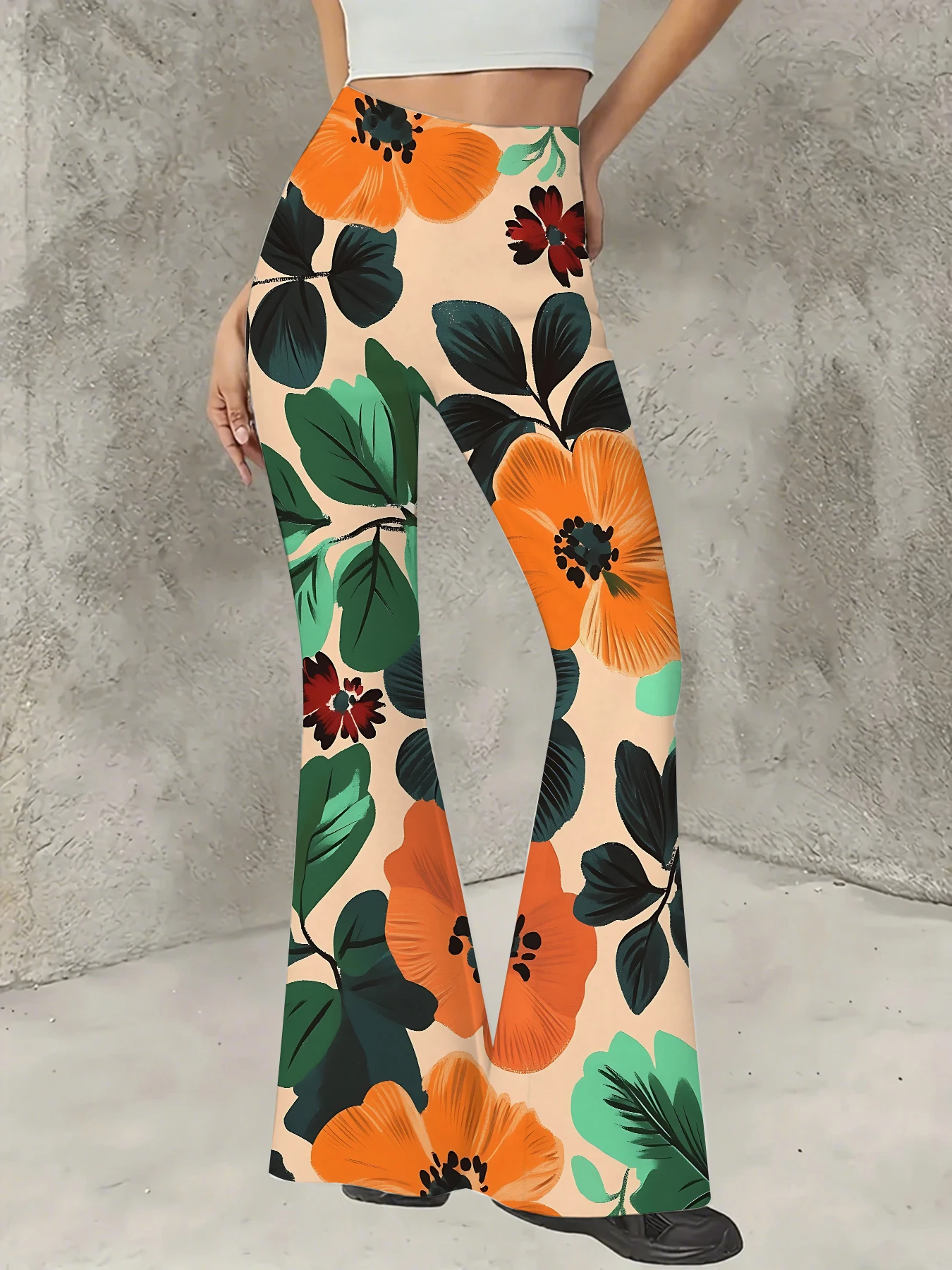 Women's Striped Print Flare Pants Loose Fit Knit Wide Leg Bell Bottom Trousers
Women's Striped Print Flare Pants Loose Fit Knit Wide Leg Bell Bottom Trousers