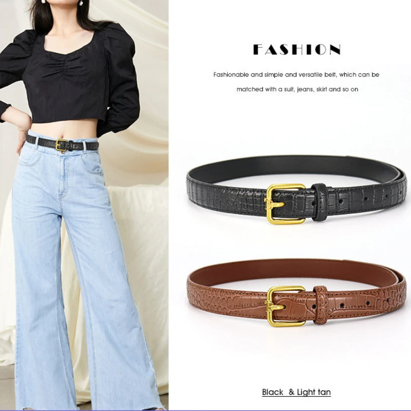 2023 New Women's Crocodile Belt Female Waistband Retro Alloy Square Buckle Belts for Women High Quality Designer Jeans Belt
2023 New Women's Crocodile Belt Female Waistband Retro Alloy Square Buckle Belts for Women High Quality Designer Jeans Belt