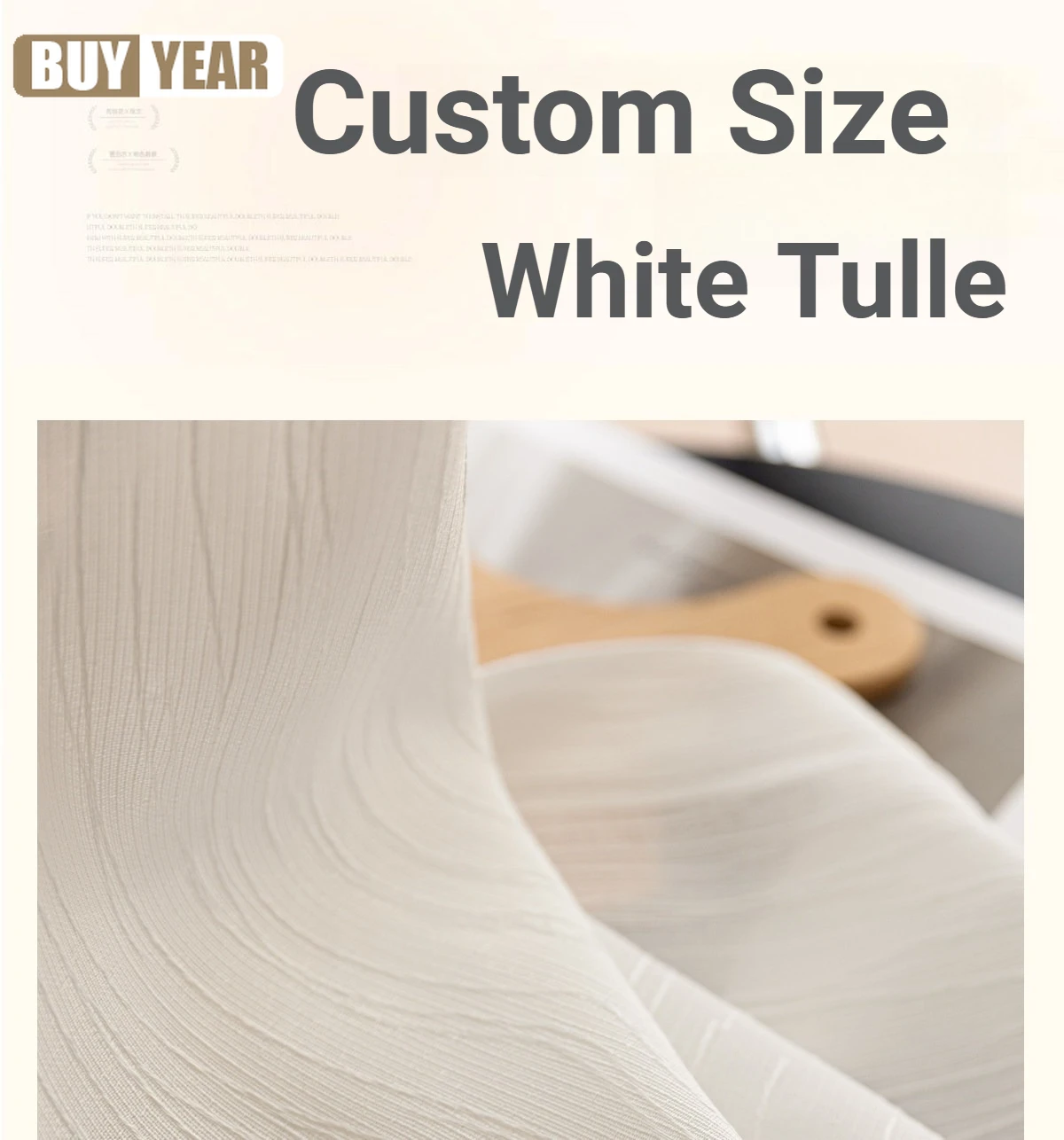 Luxury White Tulle Curtains for Living Dining Room Bedroom Sun-blocking Bay Window Blackout Custom Size Fashion Elegant
Luxury White Tulle Curtains for Living Dining Room Bedroom Sun-blocking Bay Window Blackout Custom Size Fashion Elegant