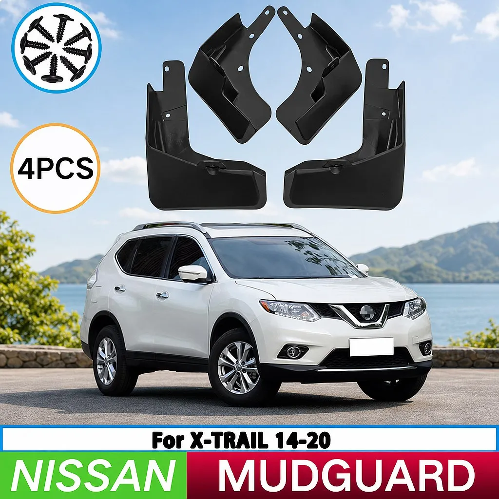 For Nissan X-Trail 2014-2020 Mud Flaps Splash Guards Front Rear Wheel Fender Protector 4pcs
For Nissan X-Trail 2014-2020 Mud Flaps Splash Guards Front Rear Wheel Fender Protector 4pcs