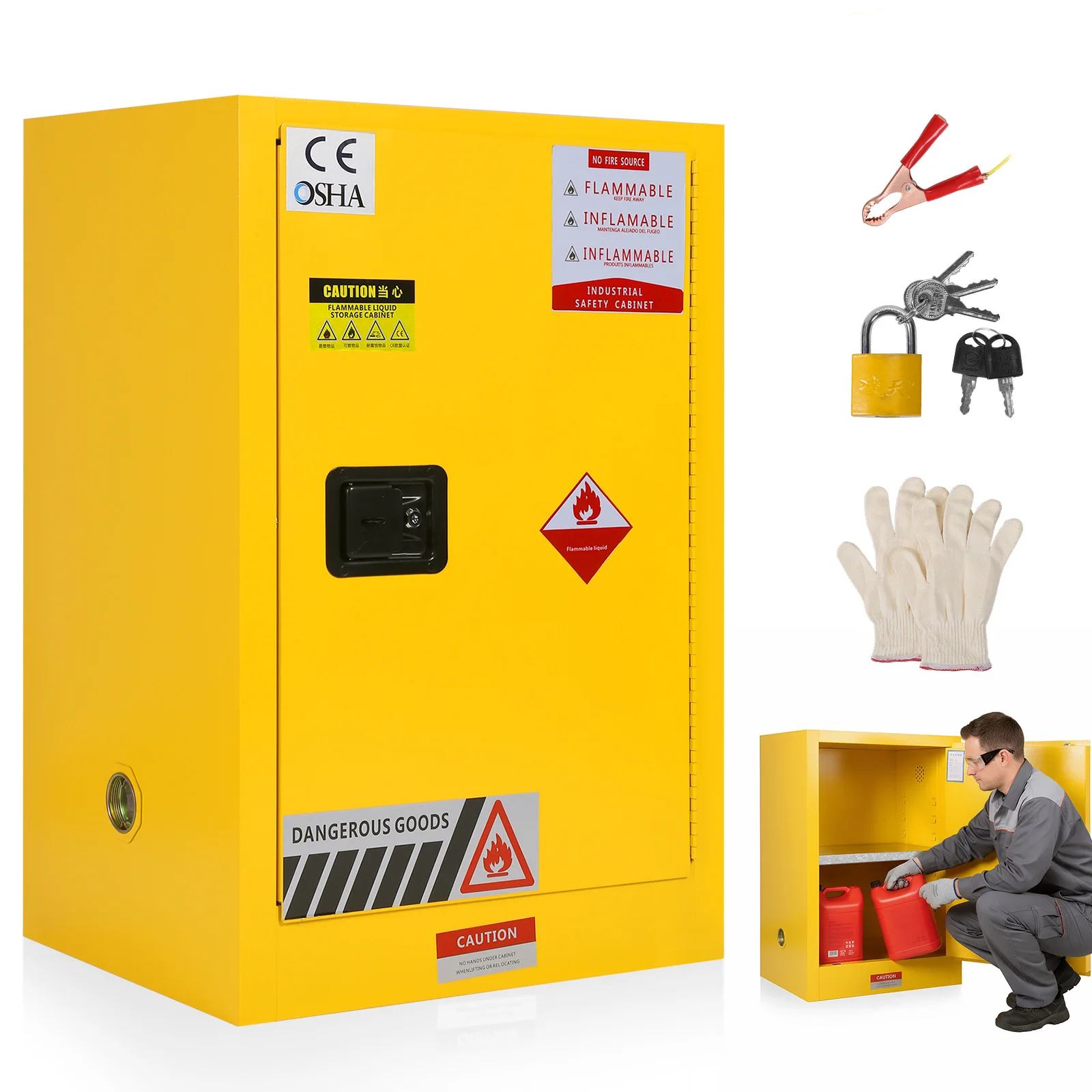 12-галлонный F Легкий шкаф для хранения жидкости 22,8 дюйма Ш X 18,1 дюйма D X 35 дюймов В Противопожарный шкаф Сталь для промышленного применения
12-галлонный F Легкий шкаф для хранения жидкости 22,8 дюйма Ш X 18,1 дюйма D X 35 дюймов В Противопожарный шкаф Сталь для промышленного применения