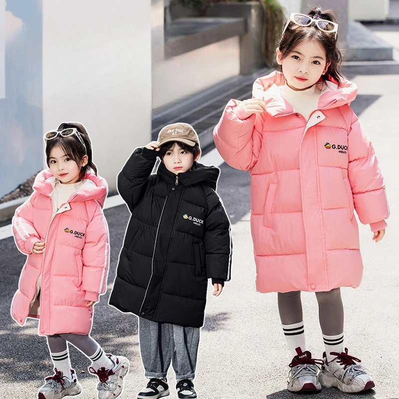 Kids Long Cotton Coat New Knee Length Thickened Padded Jacket for Big Children Winter Outerwear
Kids Long Cotton Coat New Knee Length Thickened Padded Jacket for Big Children Winter Outerwear
