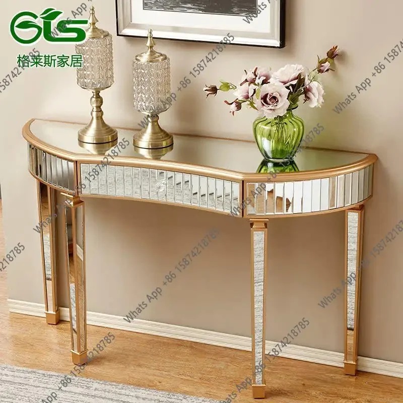 X Light Luxury Mirror Entrance Table, Storage Table, Simple Entrance Table, Creative European-style Entrance Hall
X Light Luxury Mirror Entrance Table, Storage Table, Simple Entrance Table, Creative European-style Entrance Hall
