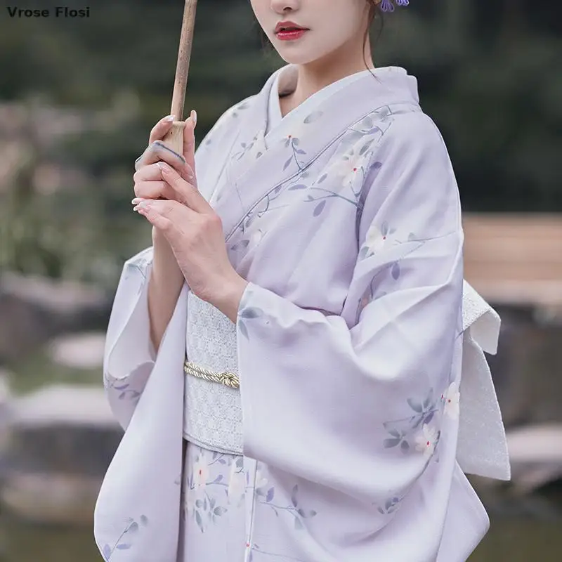 2023 Traditional Japanese Women's Kimono Vintage Style Purple Color Floral Prints Summer Yukata Cosplay Wear Photo Shot Dress
2023 Traditional Japanese Women's Kimono Vintage Style Purple Color Floral Prints Summer Yukata Cosplay Wear Photo Shot Dress