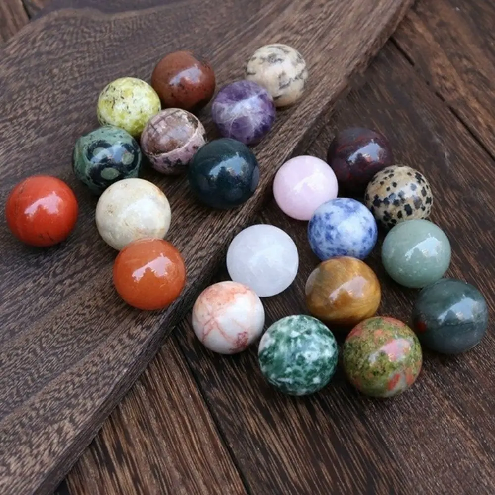 Gemstone Chakra 20mm Sphere Crystal Worry Stone Balls Polished for Witchcraft Stress Relief Meditation Reiki Balancing Decor
Gemstone Chakra 20mm Sphere Crystal Worry Stone Balls Polished for Witchcraft Stress Relief Meditation Reiki Balancing Decor