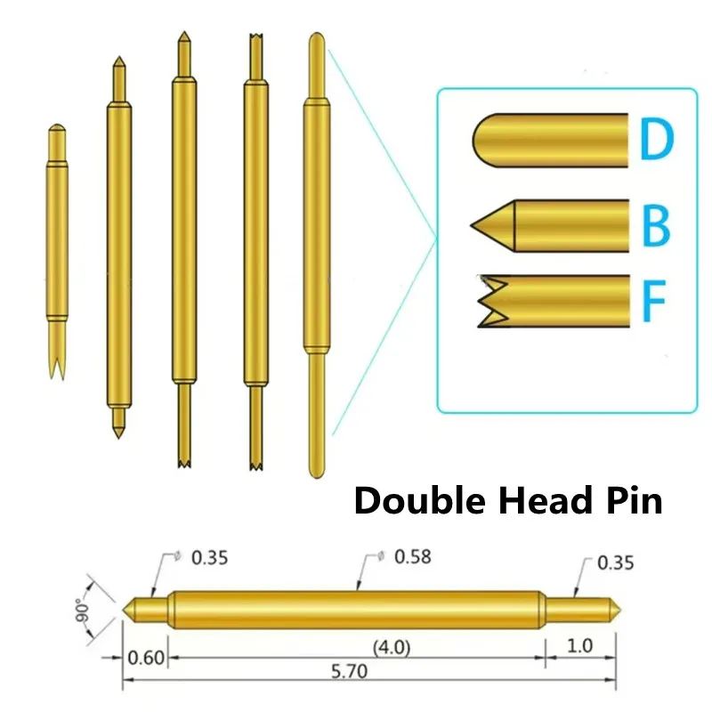 100PCS BGA Double-Head Pin 058-BB BF 5.7mm Semiconductor Dual-Head High Frequency Spring Test Pin IC Test Two-Ended Telescopic
100PCS BGA Double-Head Pin 058-BB BF 5.7mm Semiconductor Dual-Head High Frequency Spring Test Pin IC Test Two-Ended Telescopic