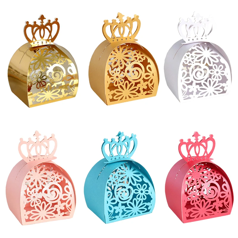 50Pcs Laser Cut Crown Candy Boxes Rose Flower Wedding Favor Gift Boxes Sweet Packaging Bag Baby Shower Birthday Party Decoration
50Pcs Laser Cut Crown Candy Boxes Rose Flower Wedding Favor Gift Boxes Sweet Packaging Bag Baby Shower Birthday Party Decoration