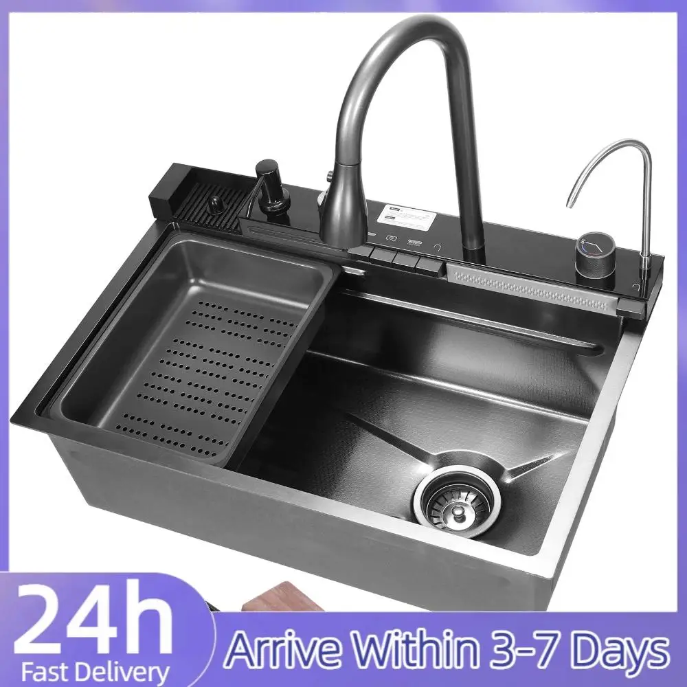 Integrated Workstation Sink with Drain Basket Honeycomb Workstation Sink with Pull-Out Swivel Faucet With Pressurized Cup Washer
Integrated Workstation Sink with Drain Basket Honeycomb Workstation Sink with Pull-Out Swivel Faucet With Pressurized Cup Washer