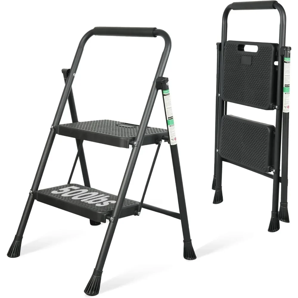 Portable Folding 2 Step Stool with Anti Slip Pedal and Handgrip Sturdy Steel Ladder Black
Portable Folding 2 Step Stool with Anti Slip Pedal and Handgrip Sturdy Steel Ladder Black