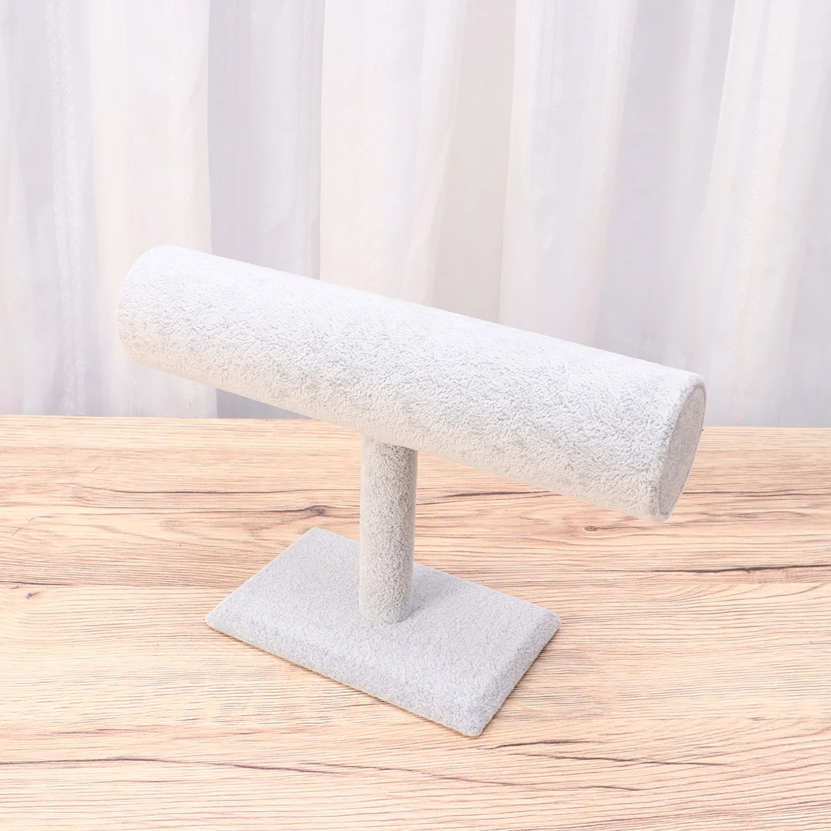 Single Layer T Shape Jewelry Display Stand for Bracelets Necklaces Watches Storage Rack Organzier Elegant Retail Home Decor Grey
Single Layer T Shape Jewelry Display Stand for Bracelets Necklaces Watches Storage Rack Organzier Elegant Retail Home Decor Grey