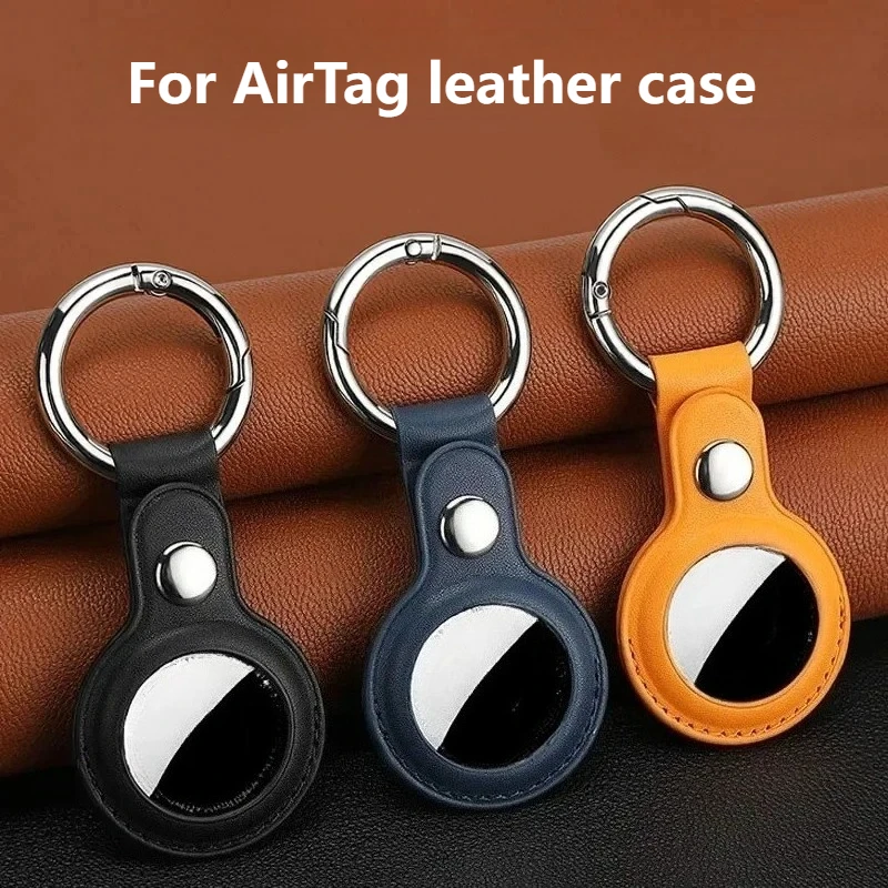 For Apple AirTag PU Leather Keychain Cover - Anti-Lost Hanging Protective Case, Soft Durable Skin for Tracker Locator Accessory
For Apple AirTag PU Leather Keychain Cover - Anti-Lost Hanging Protective Case, Soft Durable Skin for Tracker Locator Accessory