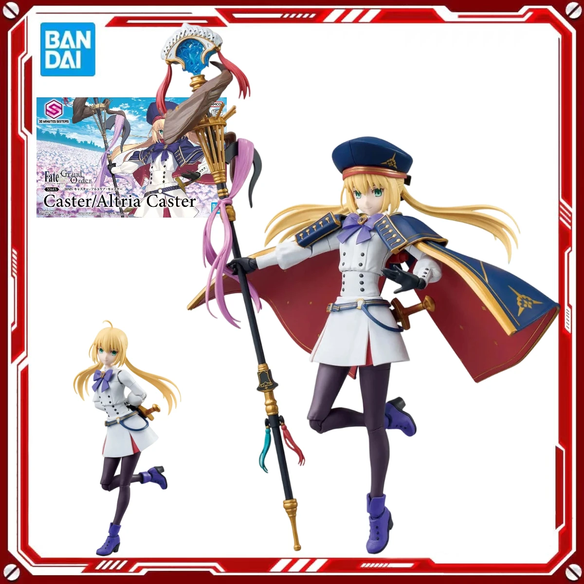 Genuine Bandai Original Figure Model Kits 30MS Fate/Grand Order Caster Altria Caster Girl Game Anime Figures Action Model Toys
Genuine Bandai Original Figure Model Kits 30MS Fate/Grand Order Caster Altria Caster Girl Game Anime Figures Action Model Toys