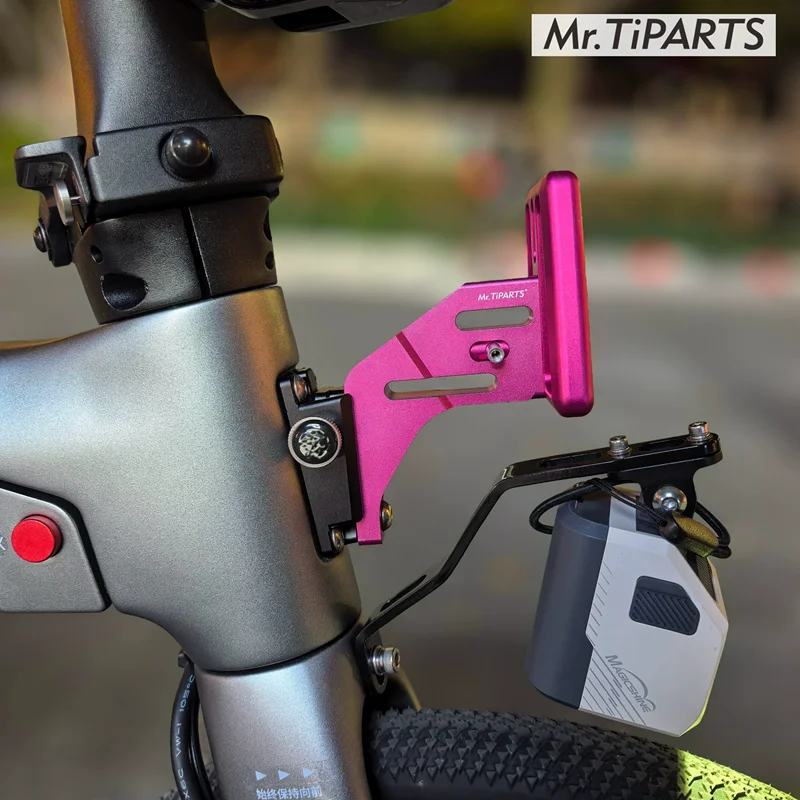 Quick Release Pig Nose Adapter For Lemmo Zero Folding Bike, Riser Mount Bracket Base For Front Bag Rack Accessories