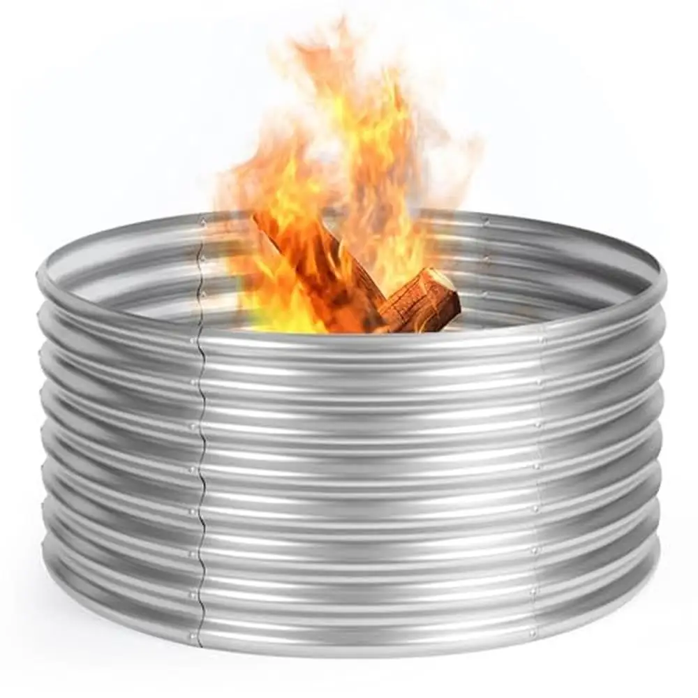 Heavy Duty 48-Inch Round Fire Pit Ring Raised Height Easy Assembly Outdoor Wood-Burning Campfire
Heavy Duty 48-Inch Round Fire Pit Ring Raised Height Easy Assembly Outdoor Wood-Burning Campfire