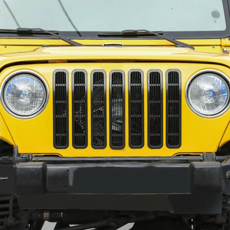 Car Front Grille Insert Cover Net Trim Decoration Racing Grills Sticker for Jeep Wrangler TJ 1997-2006 7pcs/set
Car Front Grille Insert Cover Net Trim Decoration Racing Grills Sticker for Jeep Wrangler TJ 1997-2006 7pcs/set