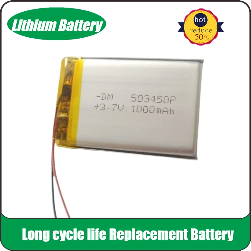 503450 Replacement Battery for PS4 Cameras GPS Bluetooth Speakers 3.7V 1000mAh High Quality
503450 Replacement Battery for PS4 Cameras GPS Bluetooth Speakers 3.7V 1000mAh High Quality