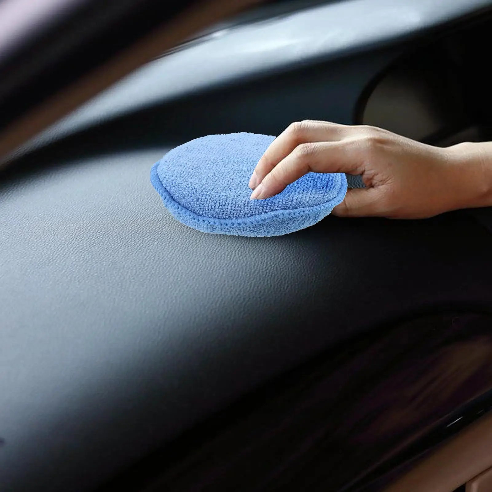 Автомобильная губка-аппликатор из микрофибры, 5-дюймовая мягкая портативная губка для коррекции краски автомобиля, чистка окон дверей дома, грузовика на колесах 
Автомобильная губка-аппликатор из микрофибры, 5-дюймовая мягкая портативная губка для коррекции краски автомобиля, чистка окон дверей дома, грузовика на колесах
