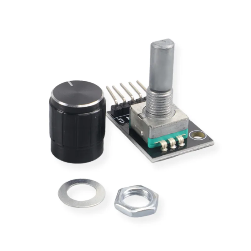 Brand New KY-040 Rotary Encoder Module with Push Button 20 PPR 5V 360 Infinite Rotation for Arduino Volume Menu Motor Control
Brand New KY-040 Rotary Encoder Module with Push Button 20 PPR 5V 360 Infinite Rotation for Arduino Volume Menu Motor Control