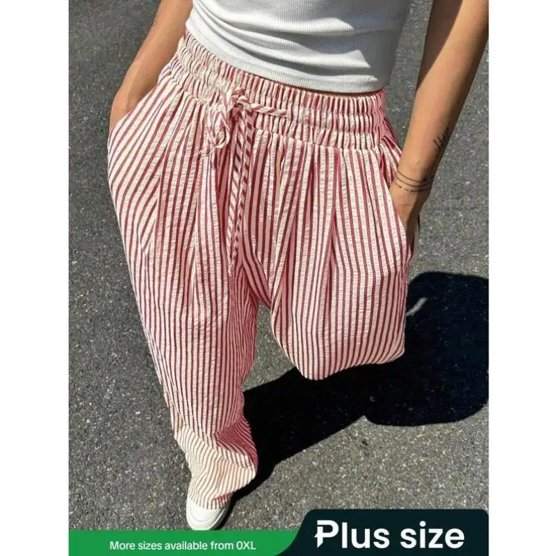 Men's Casual Pants Large Size Women's Stripe Dstring New Cross-Border Sle Straight Leg PVC Fabric ex Winter Faion
Men's Casual Pants Large Size Women's Stripe Dstring New Cross-Border Sle Straight Leg PVC Fabric ex Winter Faion