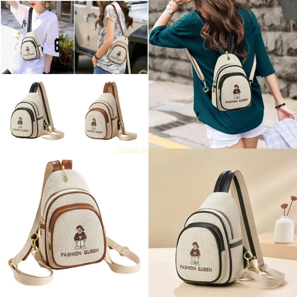 X90D Modern Bear Embroidery Crossbody Purse Multi Purpose Travel Accessory Chest Bag
X90D Modern Bear Embroidery Crossbody Purse Multi Purpose Travel Accessory Chest Bag