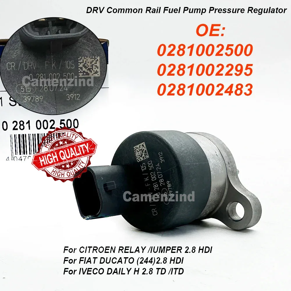 0281002500 42538165 504016314 0281002295 Common Rail Pressure Control Valve 5001857386 For Iveco Daily III Fiat Ducato 2.8 HDI
0281002500 42538165 504016314 0281002295 Common Rail Pressure Control Valve 5001857386 For Iveco Daily III Fiat Ducato 2.8 HDI
