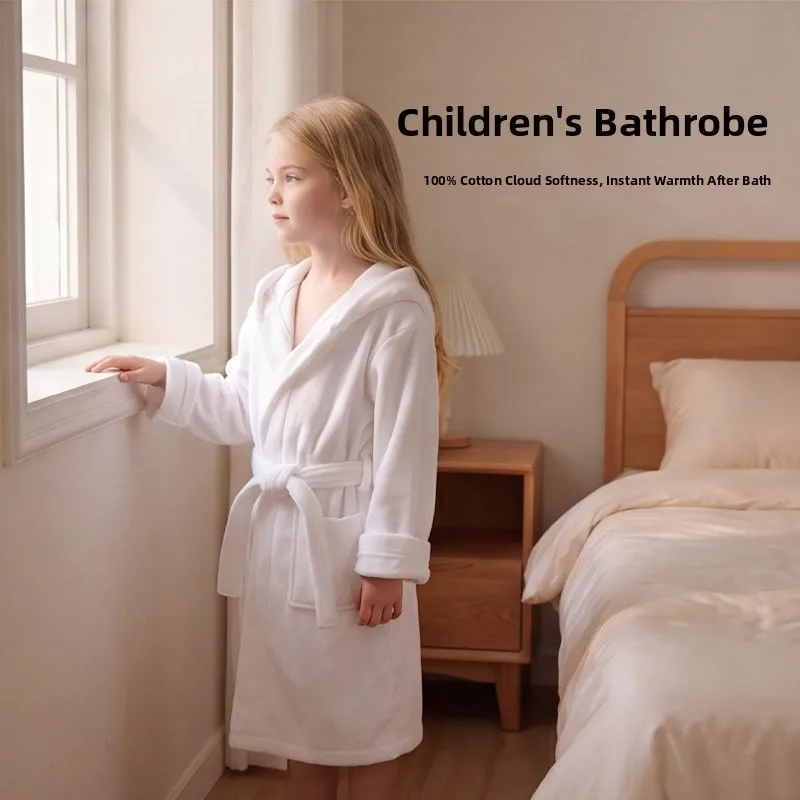 Pure Cotton Children's Bathrobe Quick Dry Absorbent Bathrobe for Boys And Girls Large Size Kids Bathrobe Baby Bath Dress
Pure Cotton Children's Bathrobe Quick Dry Absorbent Bathrobe for Boys And Girls Large Size Kids Bathrobe Baby Bath Dress