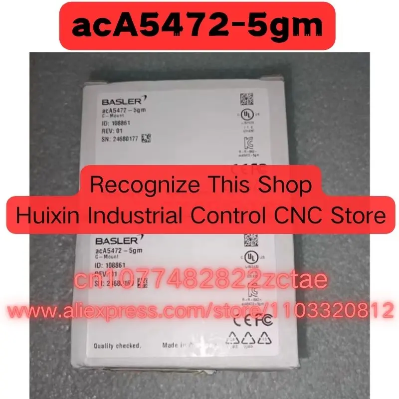 Совершенно новая оригинальная промышленная камера acA5472-5gm с новейшей церой
Совершенно новая оригинальная промышленная камера acA5472-5gm с новейшей церой