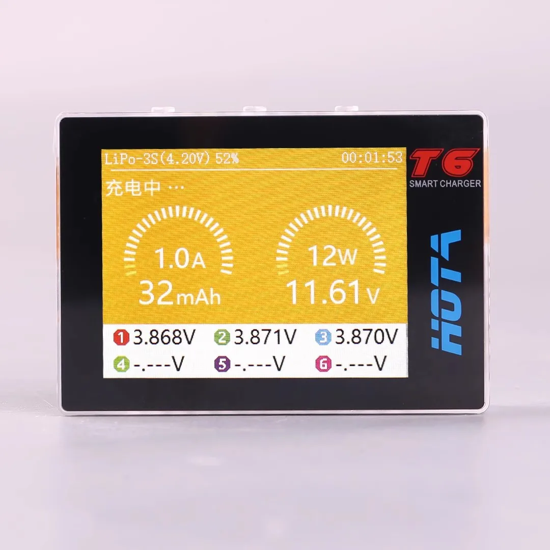 HOTA T6 300 Вт 1-6S интеллектуальное зарядное устройство для широкого спектра устройств NiZn/Nicd/NiMH батареи запчасти для радиоуправляемых дронов
HOTA T6 300 Вт 1-6S интеллектуальное зарядное устройство для широкого спектра устройств NiZn/Nicd/NiMH батареи запчасти для радиоуправляемых дронов
