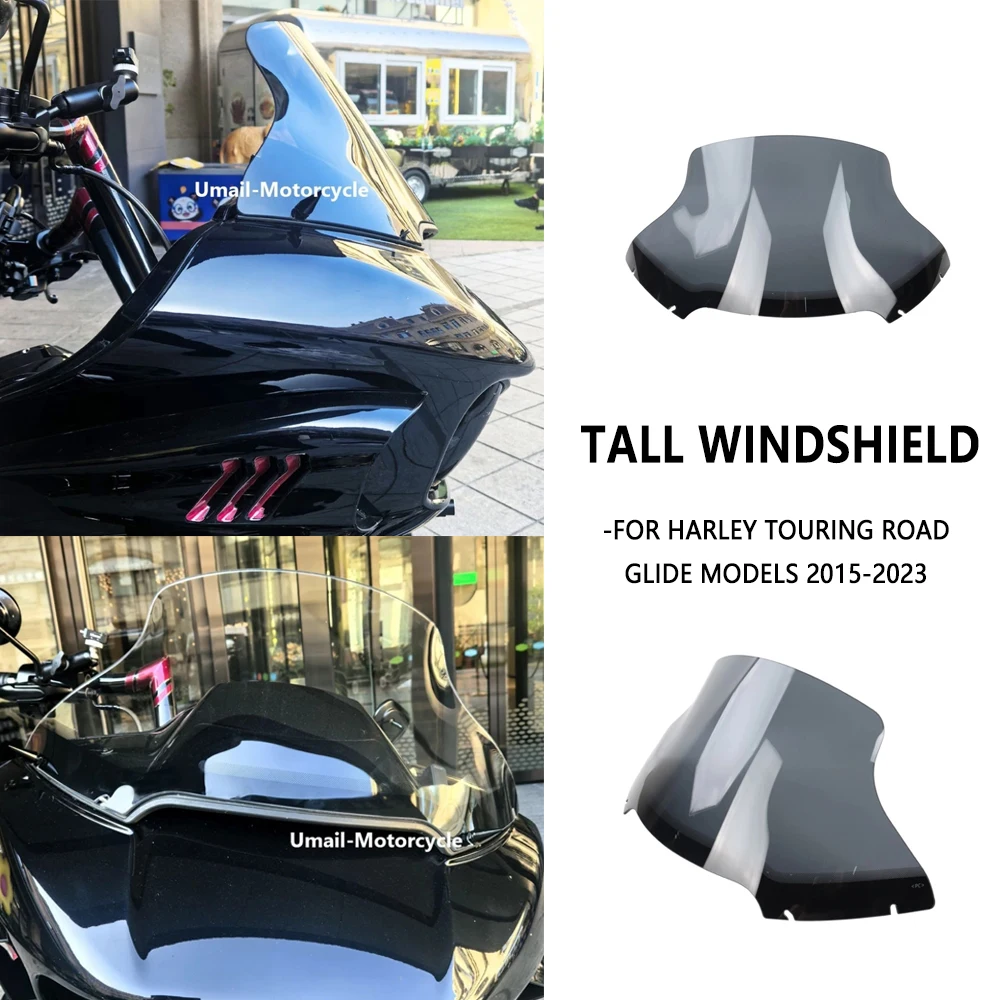 For Harley Touring Road Glide 2015-2023 2022 2021 Motorcycle PC Windshields Upper Windscreen Wind Deflector Fairing Cover
For Harley Touring Road Glide 2015-2023 2022 2021 Motorcycle PC Windshields Upper Windscreen Wind Deflector Fairing Cover
