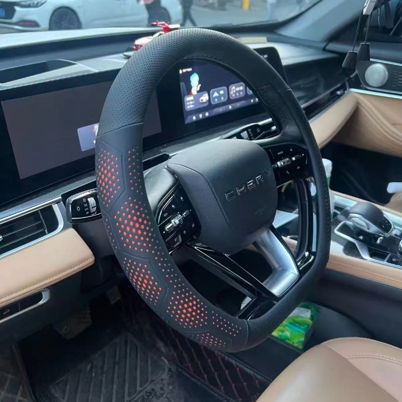 Leather Steering Wheel Cover Non-slip Car Accessories Custom Fit For Chery Arr izo 5 8 2023 2024 2025 2026 Interior Accessories
Leather Steering Wheel Cover Non-slip Car Accessories Custom Fit For Chery Arr izo 5 8 2023 2024 2025 2026 Interior Accessories