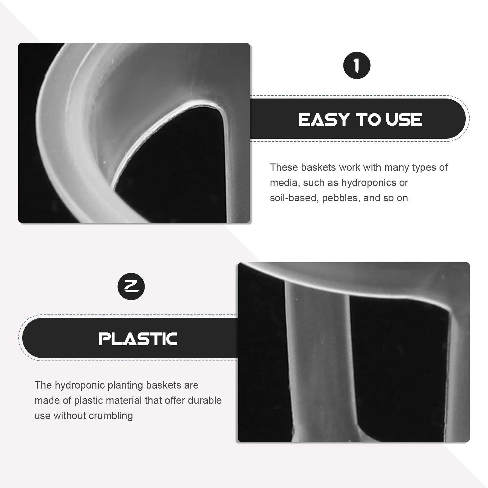 100Pcs Planting Baskets Plastic Hydroponic Net Pots Reusable Small Plant Pots for Indoor Outdoor Garden Nursery
100Pcs Planting Baskets Plastic Hydroponic Net Pots Reusable Small Plant Pots for Indoor Outdoor Garden Nursery