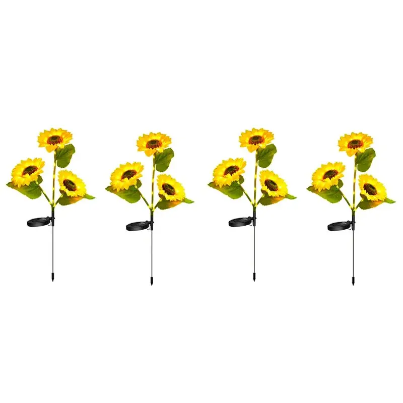 AB41-4Pcs Solar LED Sunflower Garden Lights Solar Sunflowers Outdoor Waterproof Auto On/Off Decorative Lights For Garden
AB41-4Pcs Solar LED Sunflower Garden Lights Solar Sunflowers Outdoor Waterproof Auto On/Off Decorative Lights For Garden