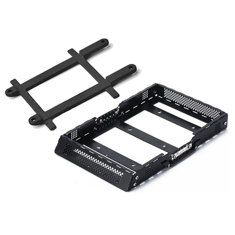 Новый металлический багажник на крышу с крепежной рейкой для TRAXXAS TRX4M 1/18 RC Crawler, детали для обновления автомобиля, аксессуары
Новый металлический багажник на крышу с крепежной рейкой для TRAXXAS TRX4M 1/18 RC Crawler, детали для обновления автомобиля, аксессуары