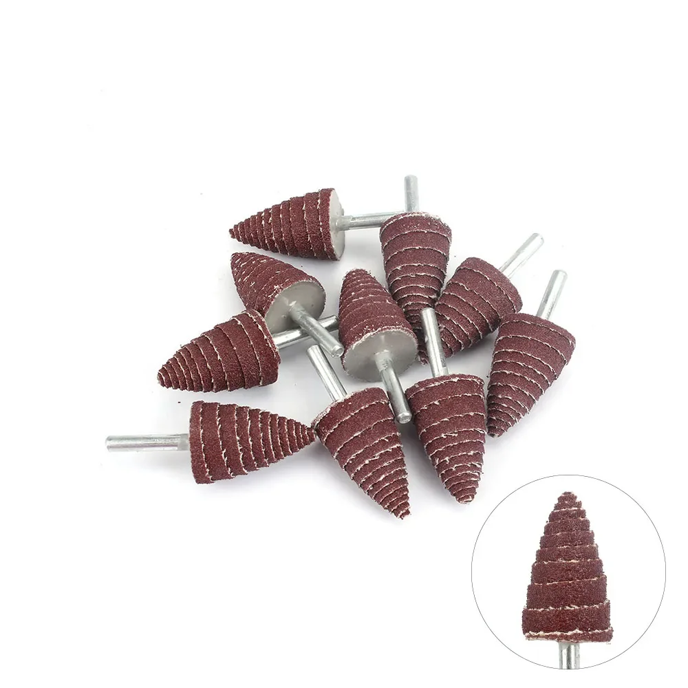 100pcs 6mm Shank Tapered Cone Grinding Head Sandpaper Flap Wheels Polishing Sanding Tools For Drill Wheel Conical Abrasive Tool
100pcs 6mm Shank Tapered Cone Grinding Head Sandpaper Flap Wheels Polishing Sanding Tools For Drill Wheel Conical Abrasive Tool