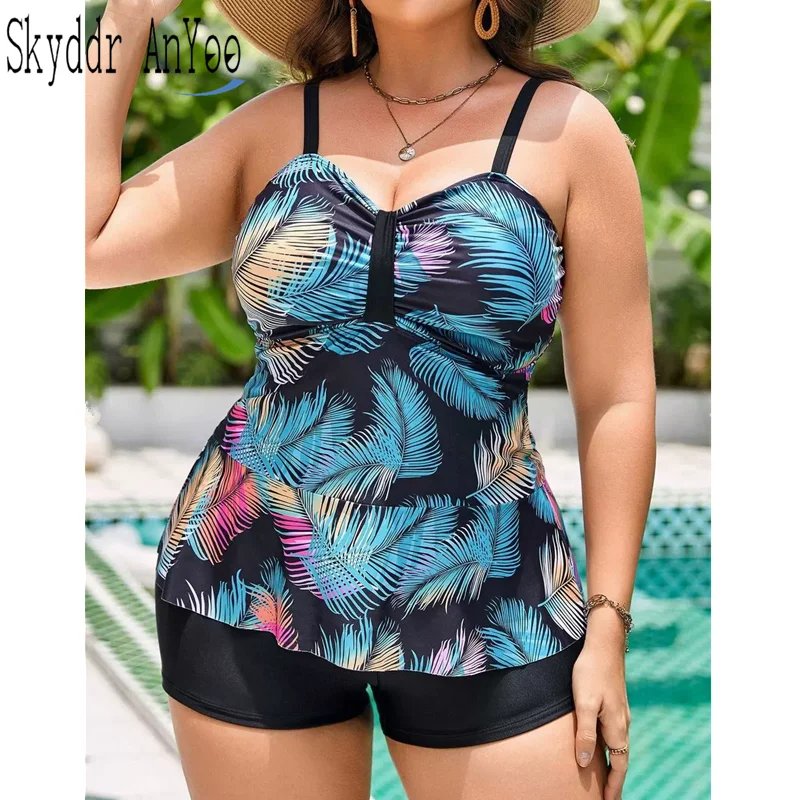 Plus Size Women's Tankini Swimsuit 2025 Vintage Printed 2 Piece Bathing Suit High Waisted Swimwear Beach Outfits
Plus Size Women's Tankini Swimsuit 2025 Vintage Printed 2 Piece Bathing Suit High Waisted Swimwear Beach Outfits