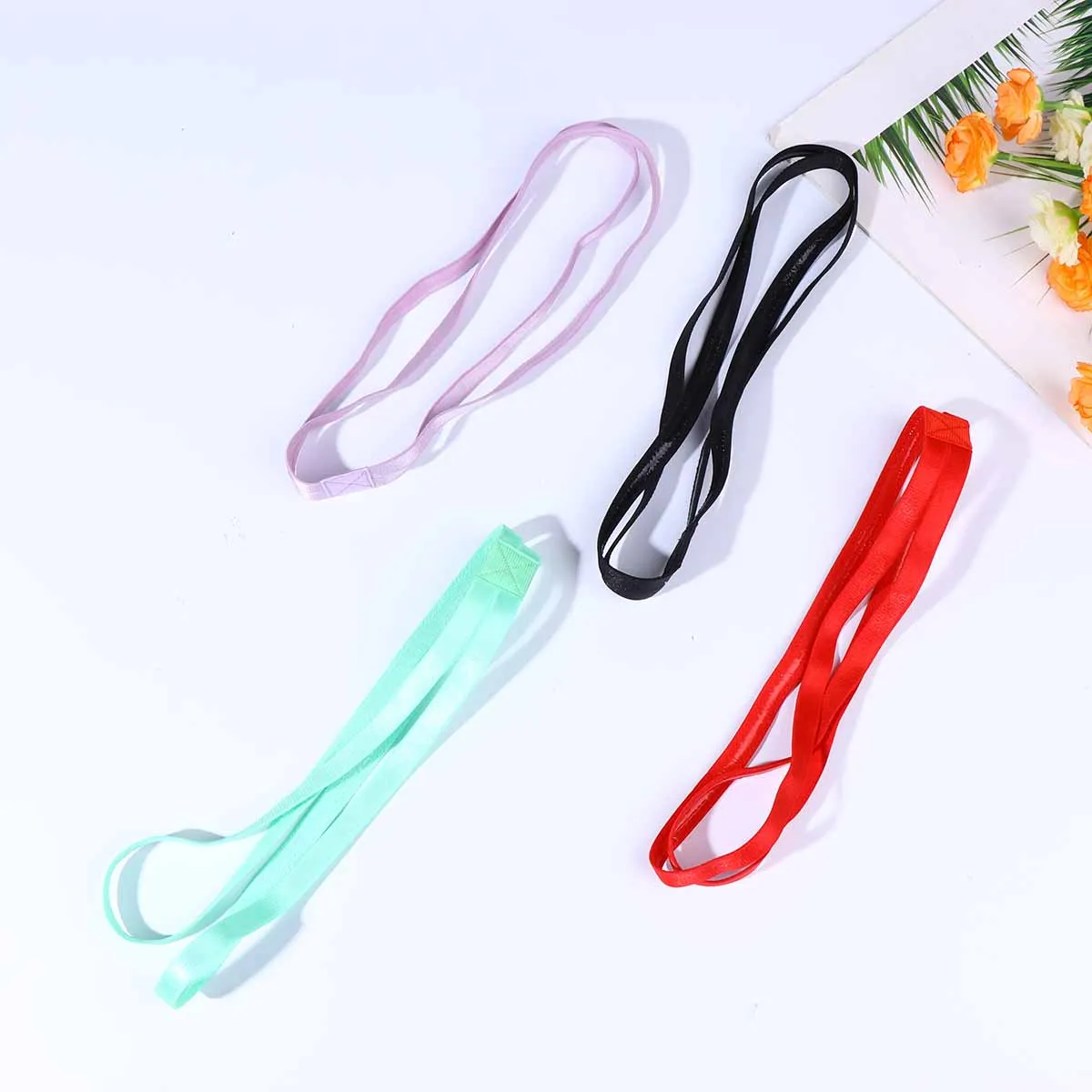 4pcs Anti-Slip Running Headband Golf Sweatband Elastic Colored Thick Sports Headwrap Fitness Hair Band for Yoga Basketball 
4pcs Anti-Slip Running Headband Golf Sweatband Elastic Colored Thick Sports Headwrap Fitness Hair Band for Yoga Basketball