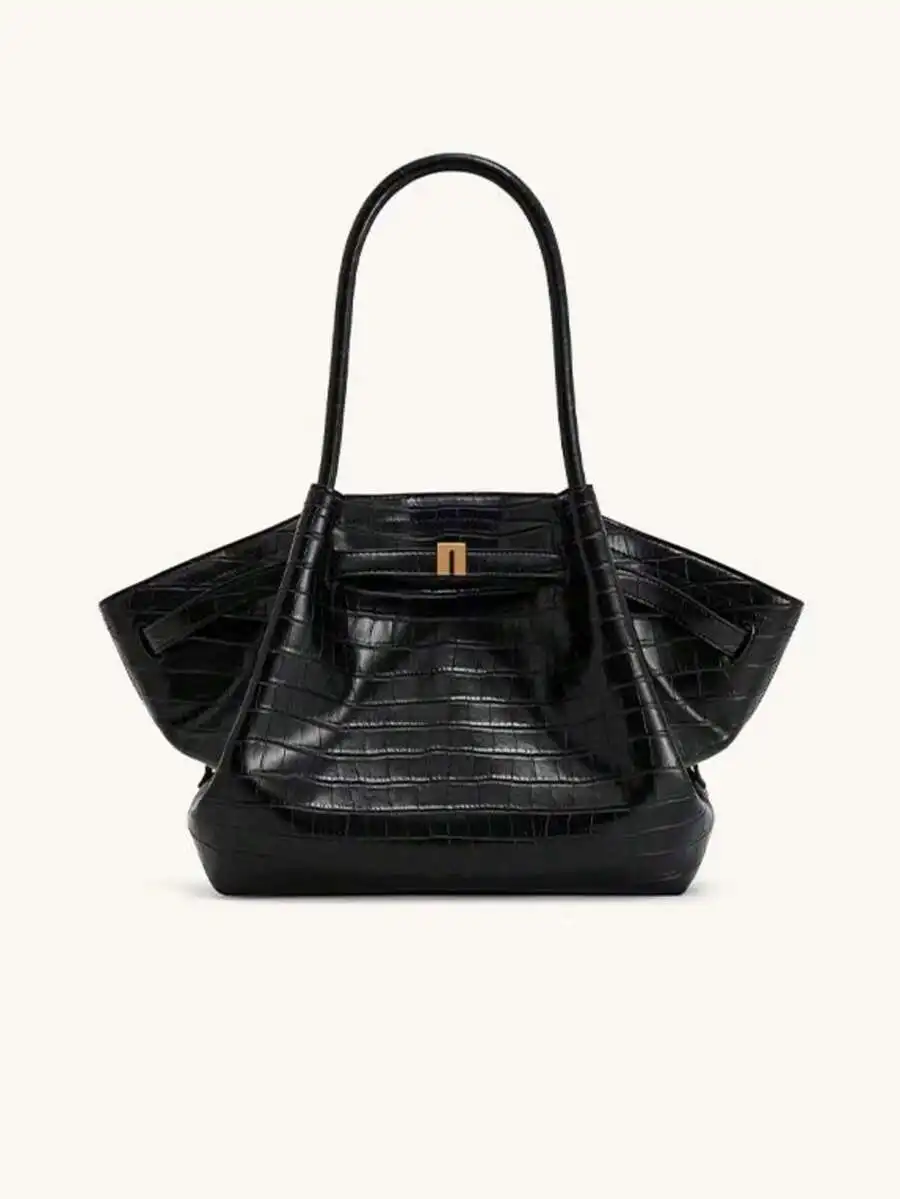 JW New Black One Shoulder Bag Spring/Summer Hot-Selling Handbag PU European & American Elegant Exquisite Crocodile Pattern Dumpling Bag Vintage Large Capacity Hana Large Size One Shoulder Handbag Tote Bag Commuting / Work / Shopping / Travel
JW New Black One Shoulder Bag Spring/Summer Hot-Selling Handbag PU European & American Elegant Exquisite Crocodile Pattern Dumpling Bag Vintage Large Capacity Hana Large Size One Shoulder Handbag Tote Bag Commuting / Work / Shopping / Travel