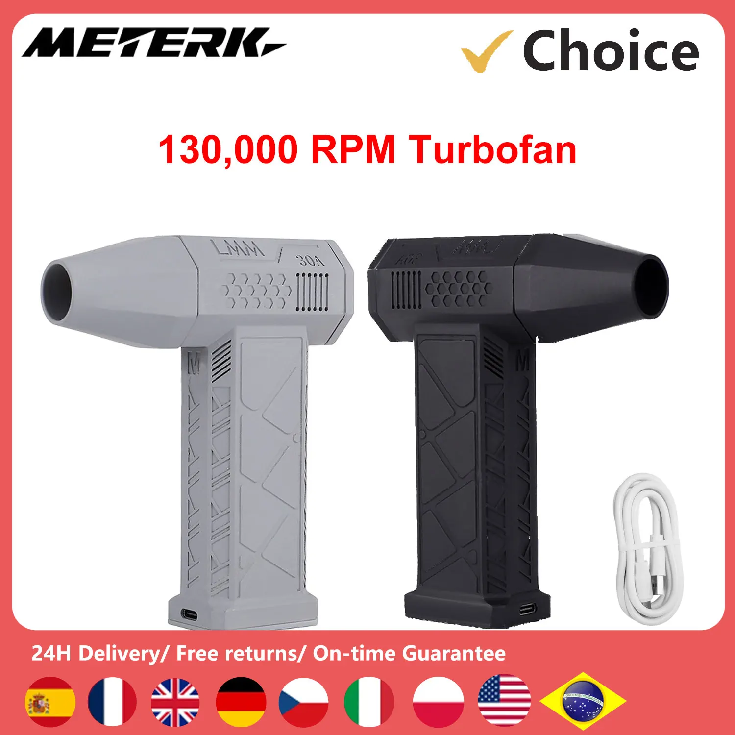 130000RPM Turbofan Brushless Motor 200W High Power Jet Fan Dust Blower Wind Speed 52m/s Violent Turbo Fan Mini Air Duster Tools
130000RPM Turbofan Brushless Motor 200W High Power Jet Fan Dust Blower Wind Speed 52m/s Violent Turbo Fan Mini Air Duster Tools