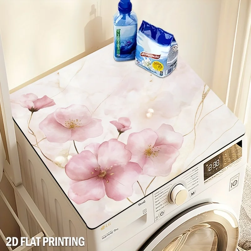 Коврик для сушки посуды и защита поверхности стиральной машины — элегантный розовый цветочный принт, термоизоляционная подставка
Коврик для сушки посуды и защита поверхности стиральной машины — элегантный розовый цветочный принт, термоизоляционная подставка