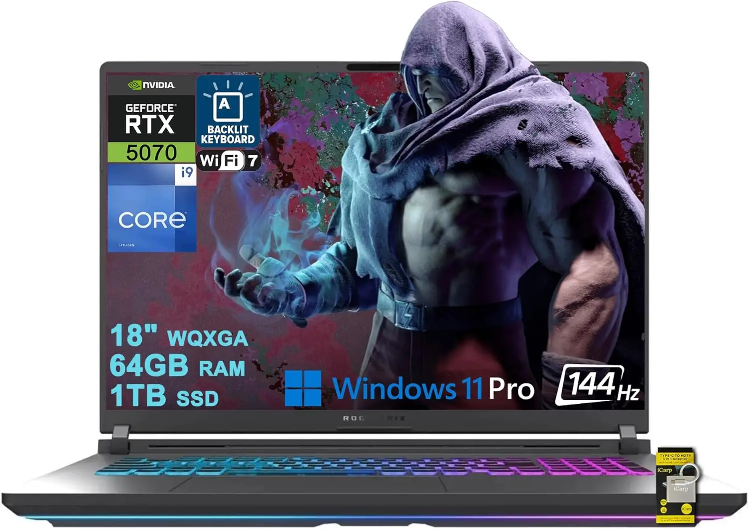 Игровой ноутбук ASUS ROG Strix G18 G815 с ИИ, Intel 24-ядерный процессор i9-14900HX, 64 ГБ ОЗУ, 1 ТБ SSD, GeForce RTX 5070 GDDR7 (до 798 AI TOPS)
Игровой ноутбук ASUS ROG Strix G18 G815 с ИИ, Intel 24-ядерный процессор i9-14900HX, 64 ГБ ОЗУ, 1 ТБ SSD, GeForce RTX 5070 GDDR7 (до 798 AI TOPS)