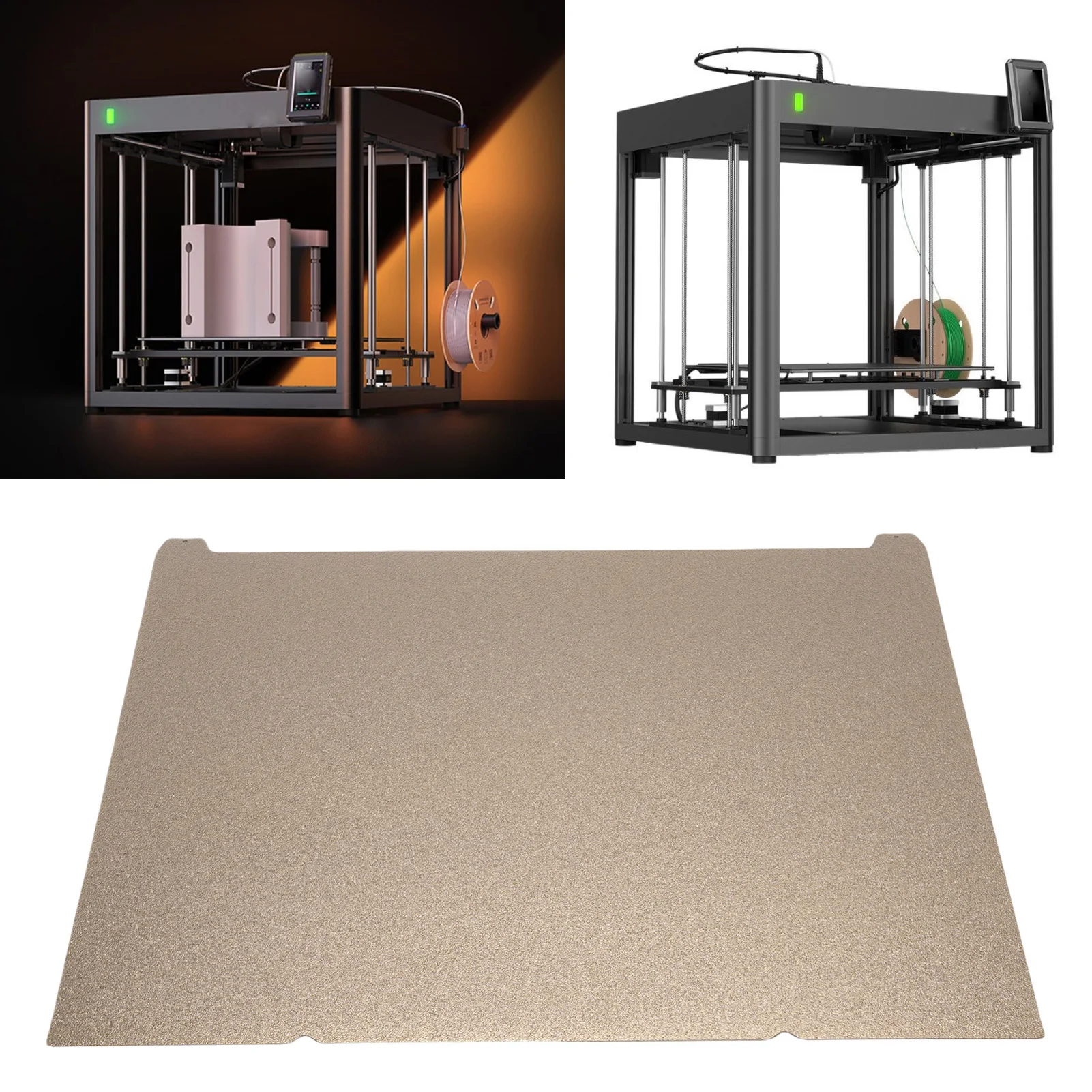 3D Printer Build Plate 3D Printer Print Bed Double Sided PEI Textured Coating Easy Installation High Flatness for Model Making