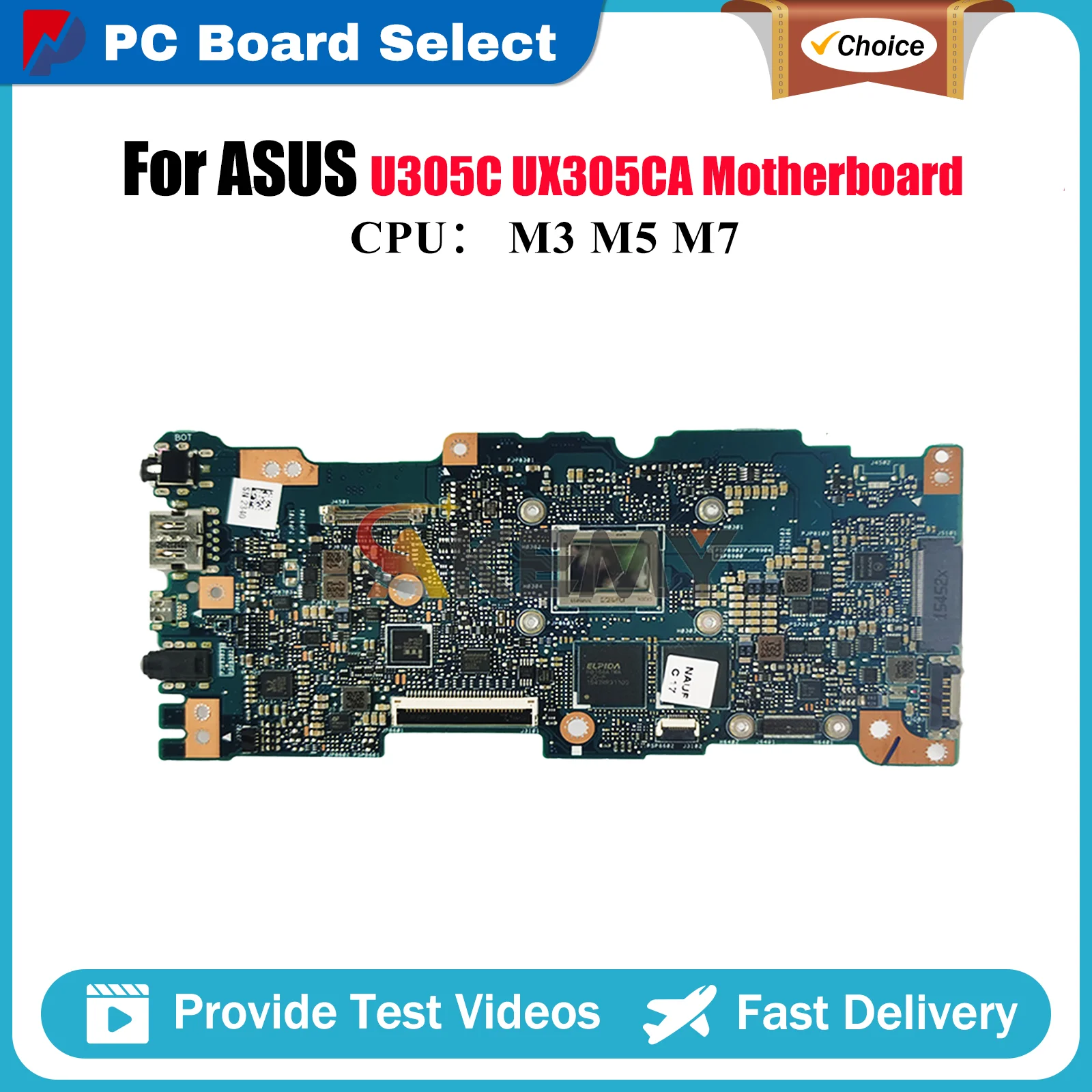 UX305CA Laptop Motherboard For ASUS ZenBook U305C UX305CA UX305C Notebook Mainboard With M3 M5 M7 CPU 100% tests OK fast ship
UX305CA Laptop Motherboard For ASUS ZenBook U305C UX305CA UX305C Notebook Mainboard With M3 M5 M7 CPU 100% tests OK fast ship